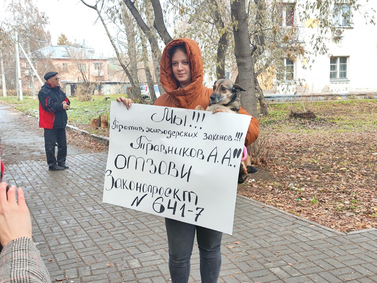 Фото «Всё живое хочет жить!»: сотни новосибирцев вышли на митинг против закона об умерщвлении бездомных собак. Фоторепортаж 9